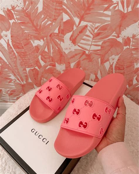 gucci pink sandals|pink Gucci slides Nordstrom.